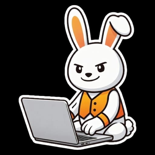 Finney aan het werk op een laptop